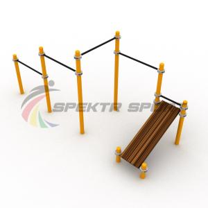 Купить Каскад турников со скамьей для пресса Воркаут SP WRK-12_76mm в Коле 